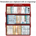 WhiteCoat Clipboard® Trifold - Red Critical Care Edition